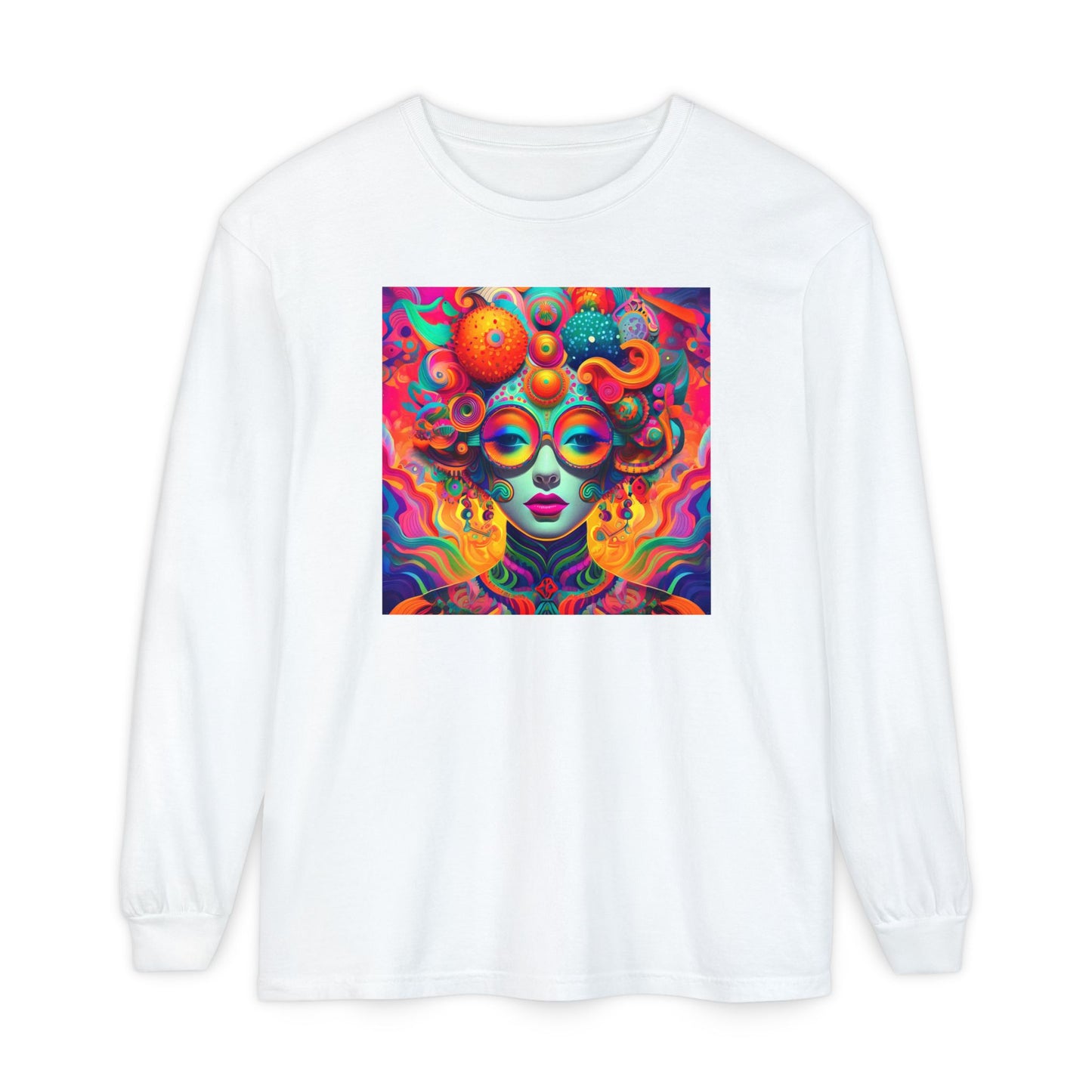 Psychedelic Bubble Girl Long Sleeve Tee