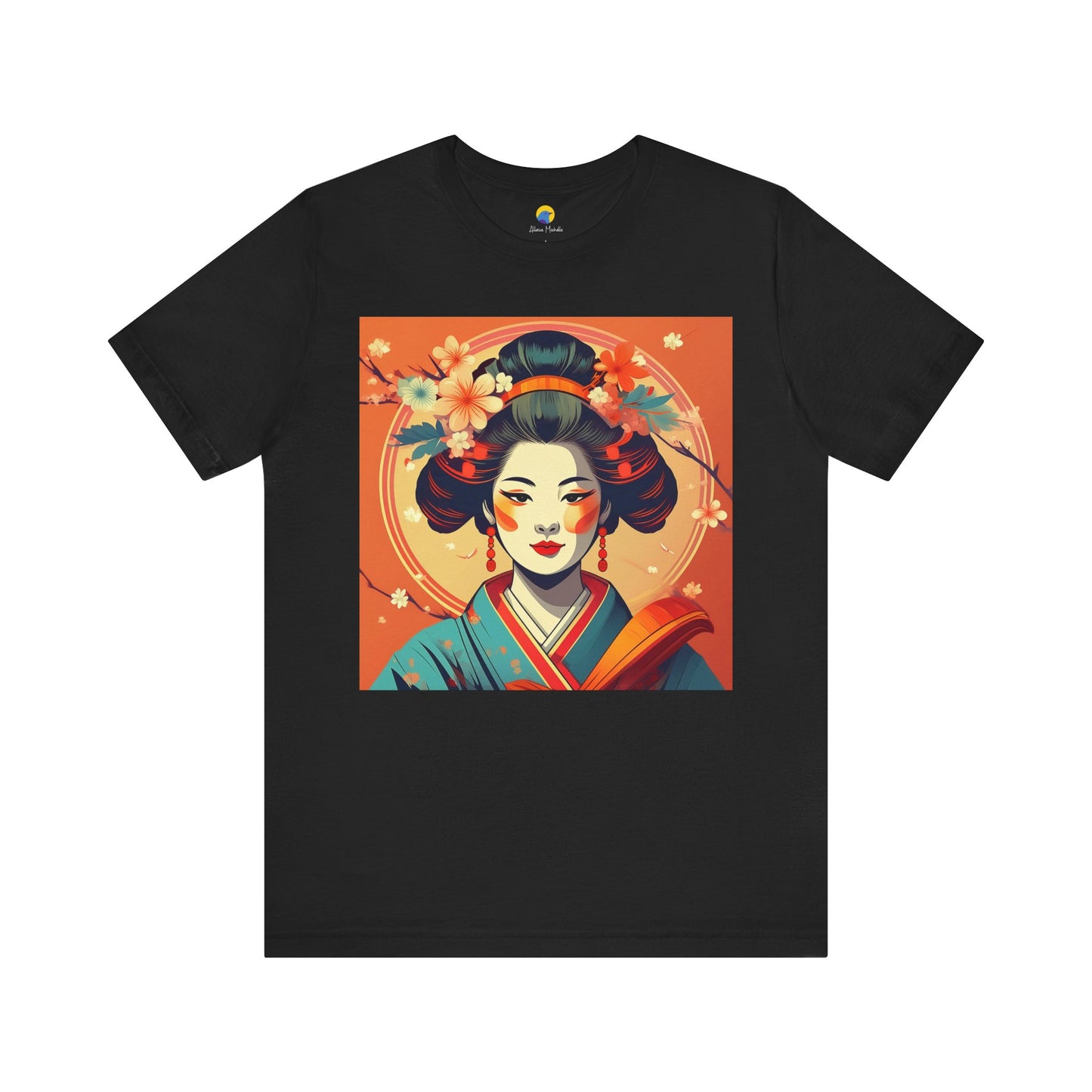 Coral Geisha Short Sleeve Tee