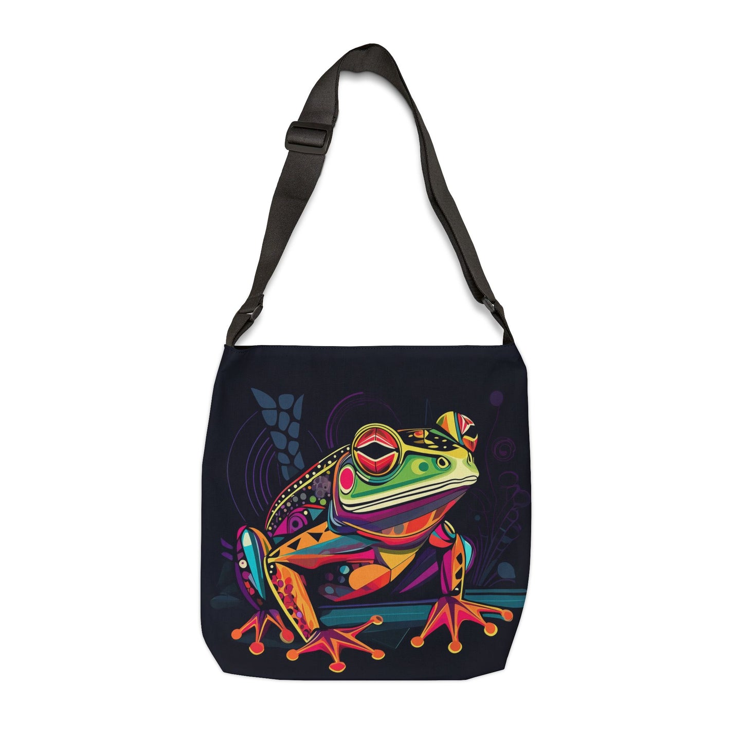 Colorful Frog Adjustable Tote Bag