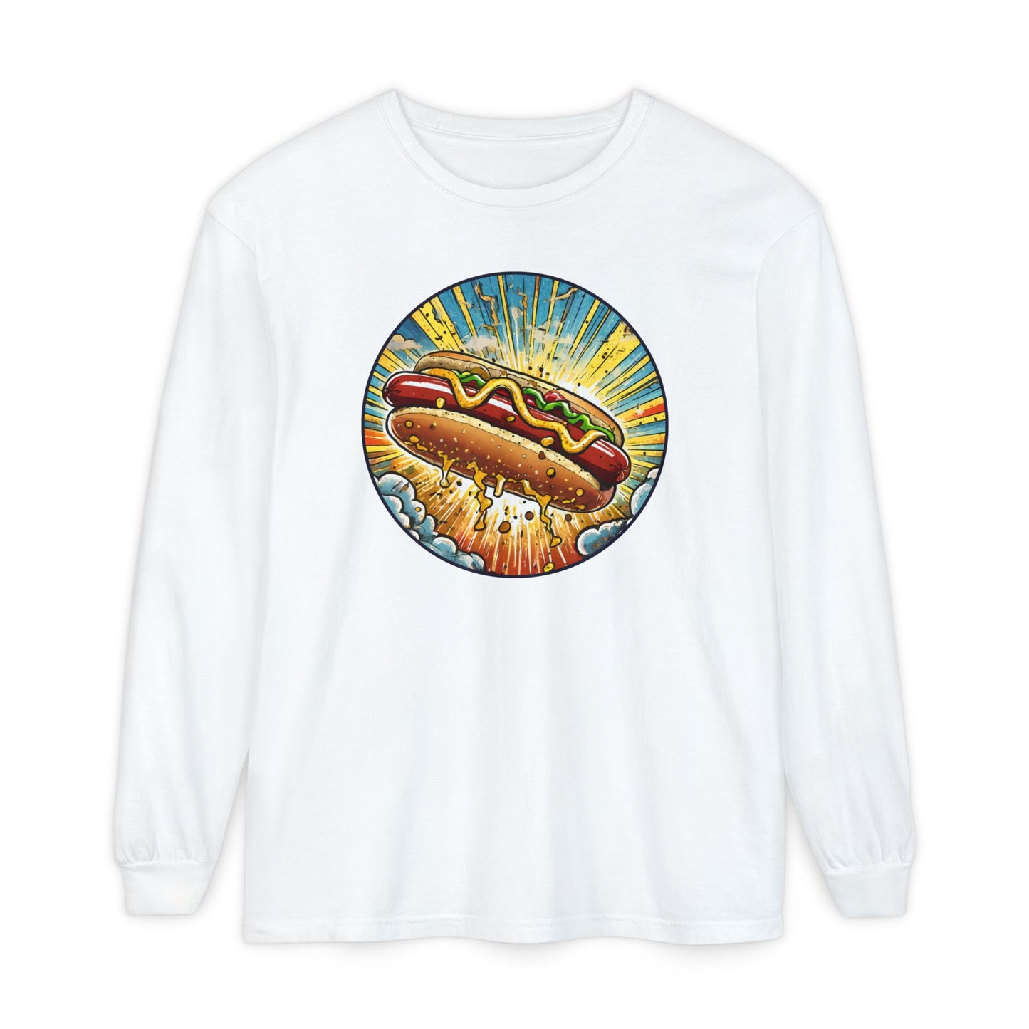 Heroic Hot Dog Long Sleeve Tee