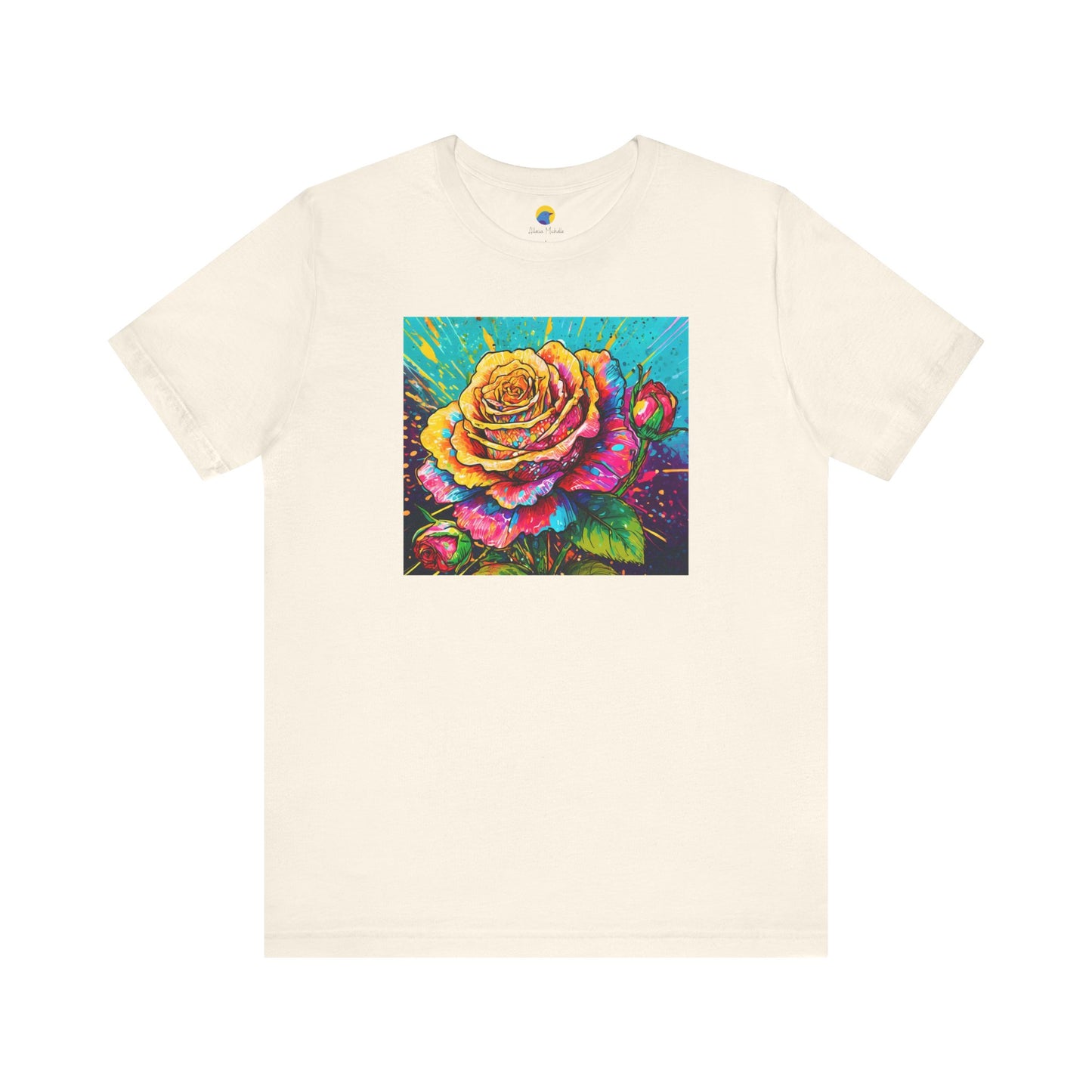 Splashy Rose Short Sleeve Tee