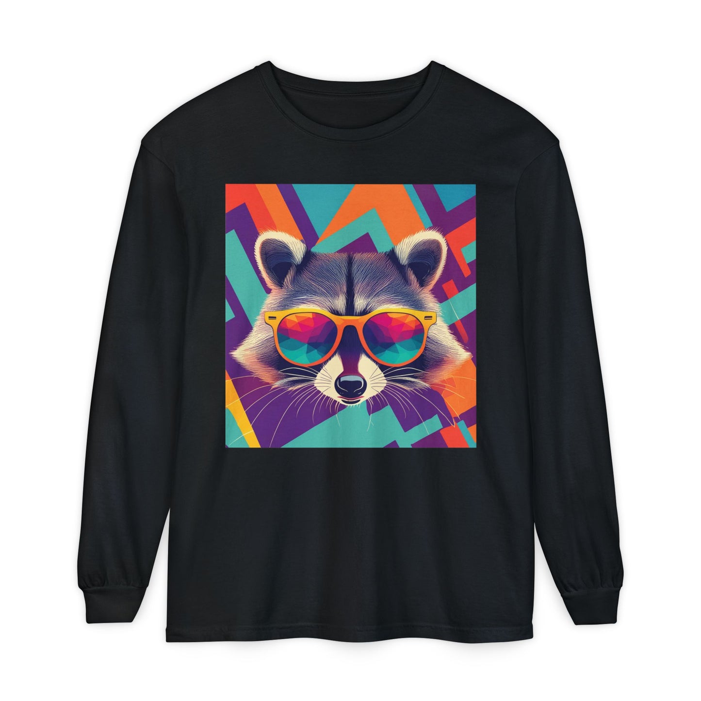 Cool Raccoon Long Sleeve Tee