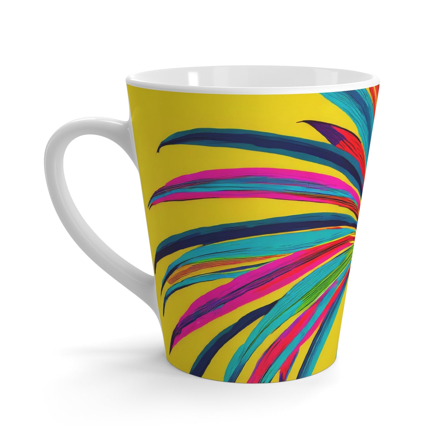Palmetto on Yellow Latte Mug