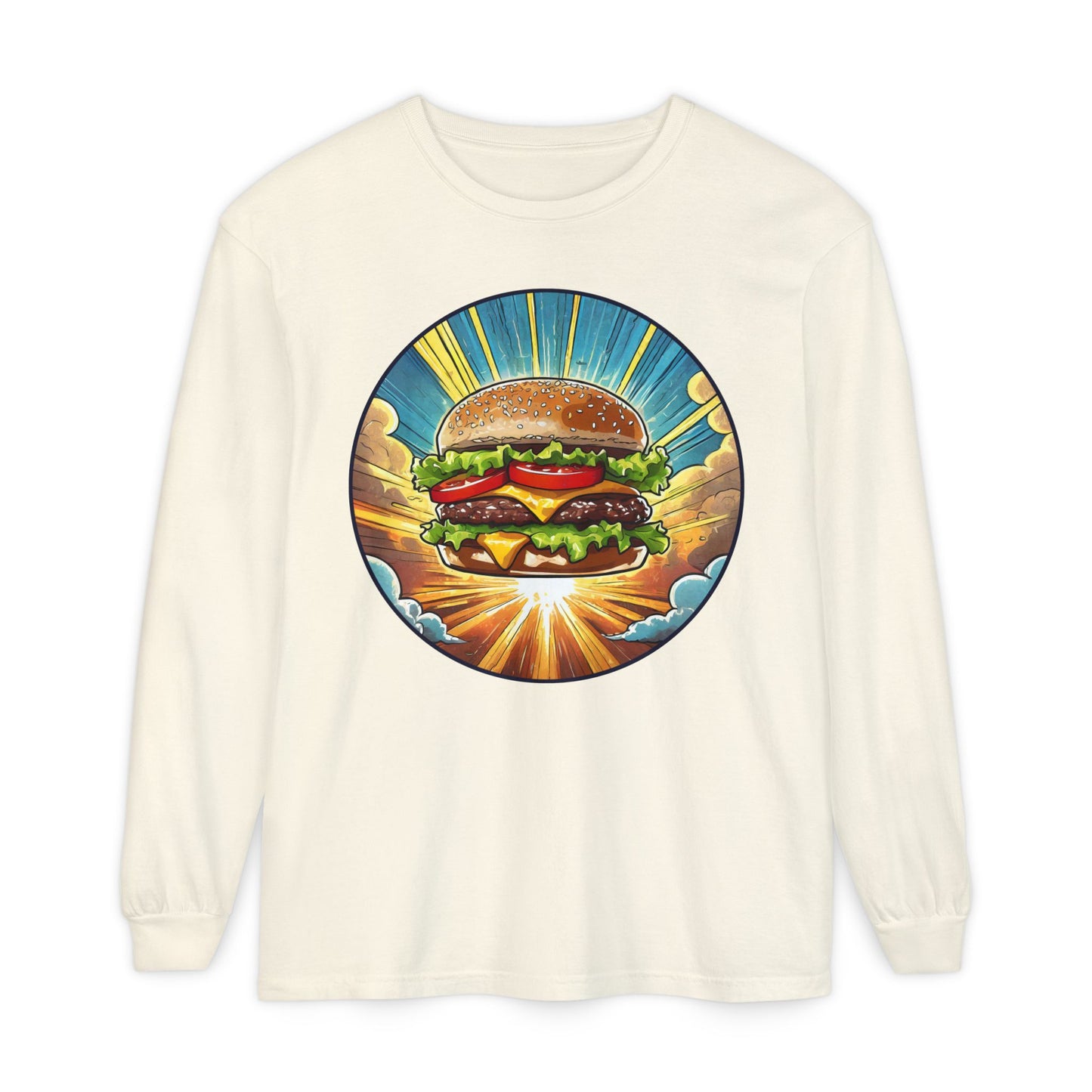 Heroic Hamburger Long Sleeve Tee