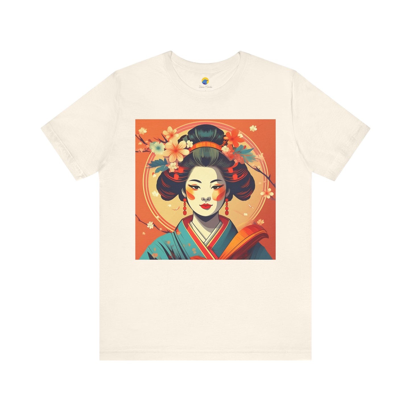 Coral Geisha Short Sleeve Tee