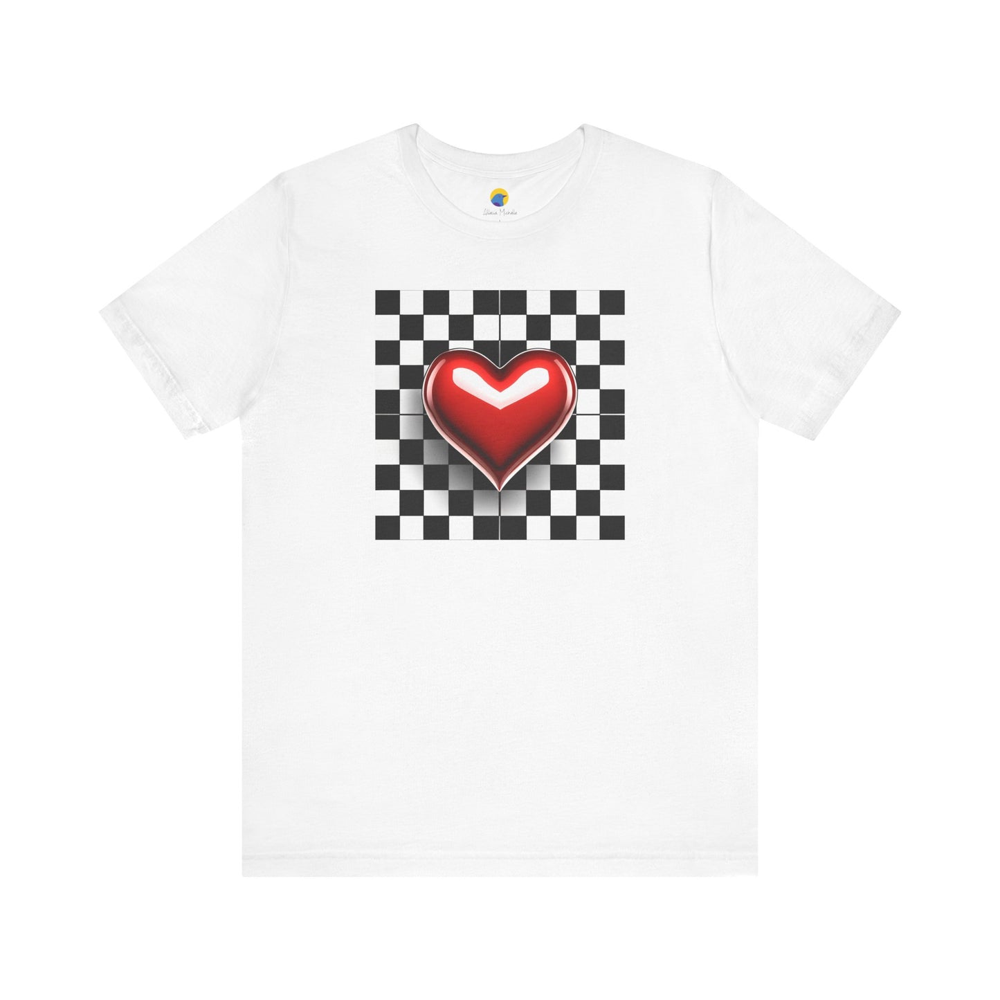 Shiny Heart Short Sleeve Tee
