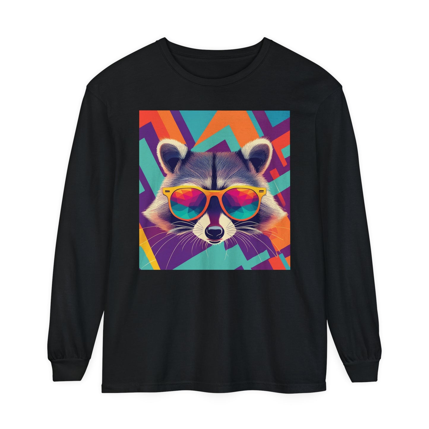 Cool Raccoon Long Sleeve Tee