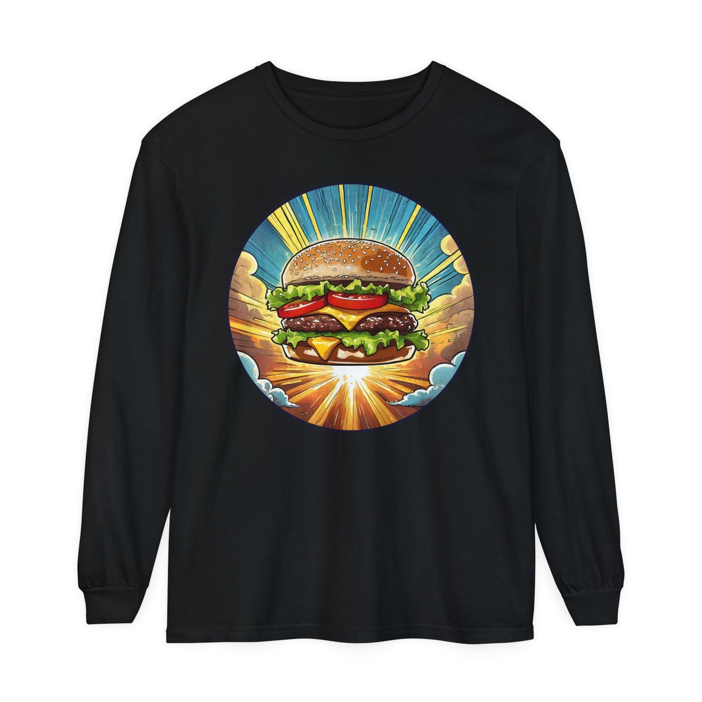 Junk Food Series: Heroic Hamburger Long Sleeve Tee