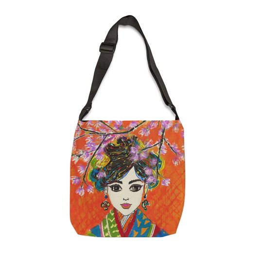 Colorful Geisha Adjustable Tote Bag