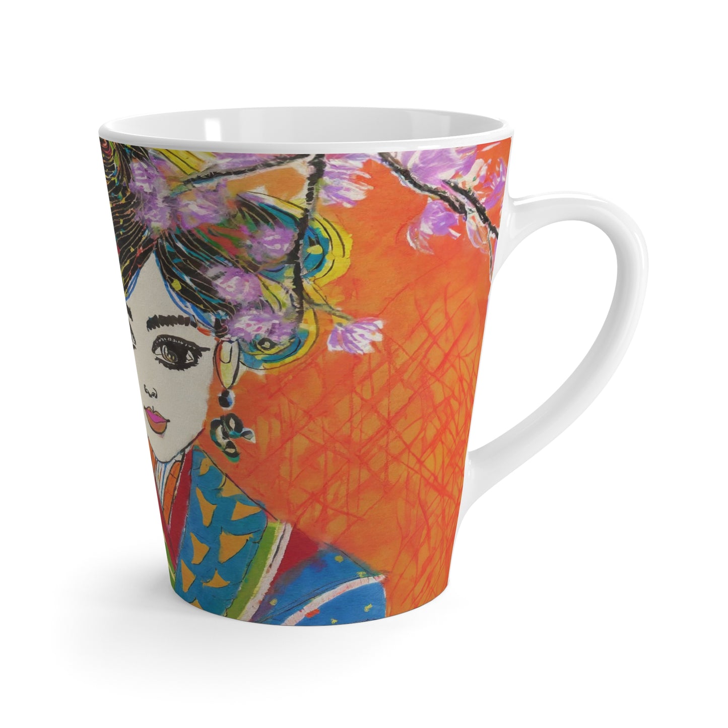 Colorful Geisha Latte Mug