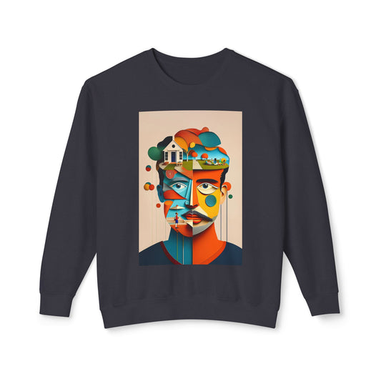 Abstract Face 100% Cotton Sweatshirt