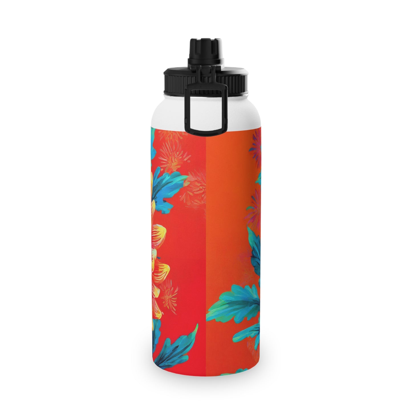 Chrysanthemum Stainless Steel Water Bottle, Sports Lid