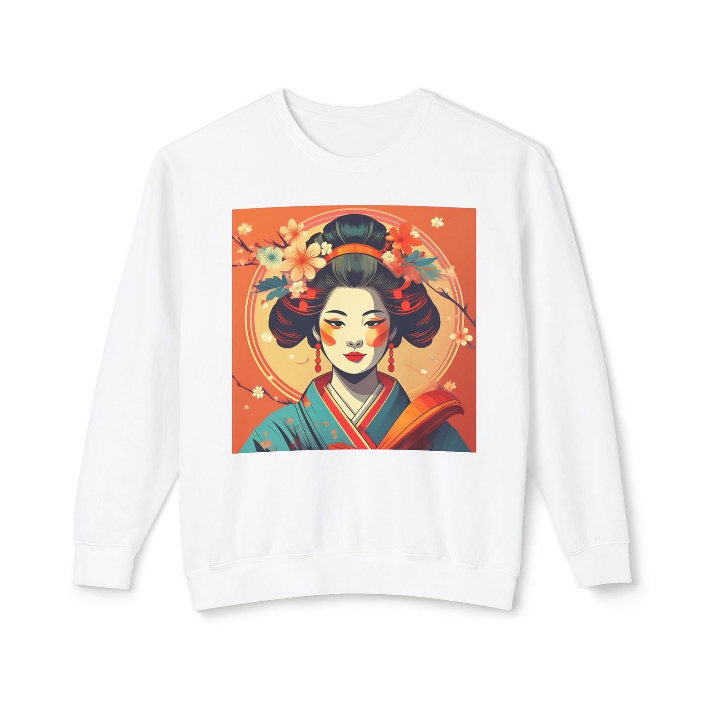 Coral Geisha 100% Cotton Sweatshirt