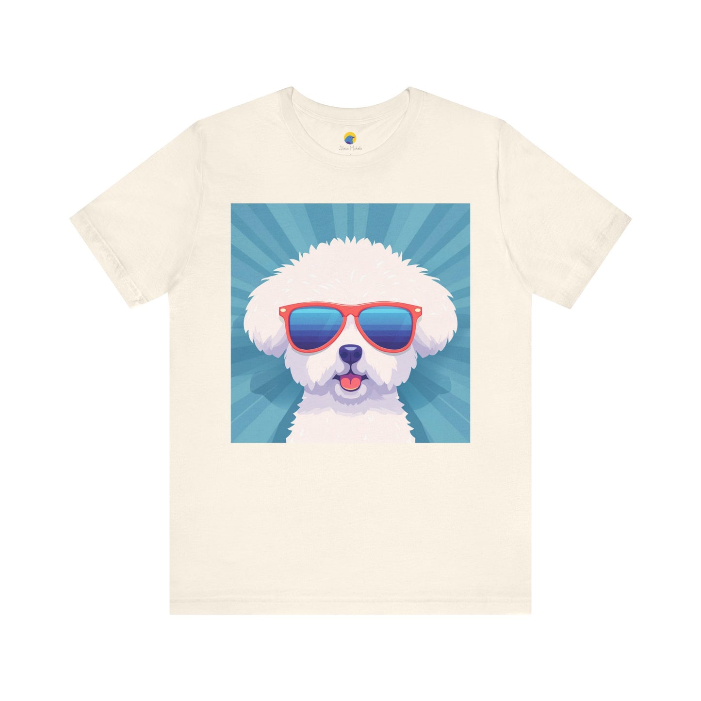 Fluffy Dog with Sunglasses Tee