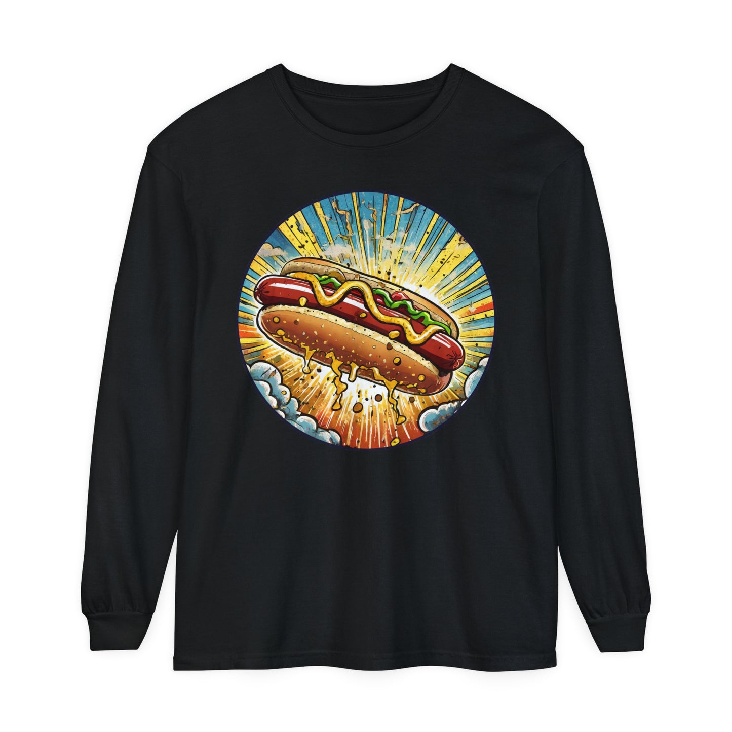 Junk Food Series: Heroic Hot Dog Long Sleeve Tee