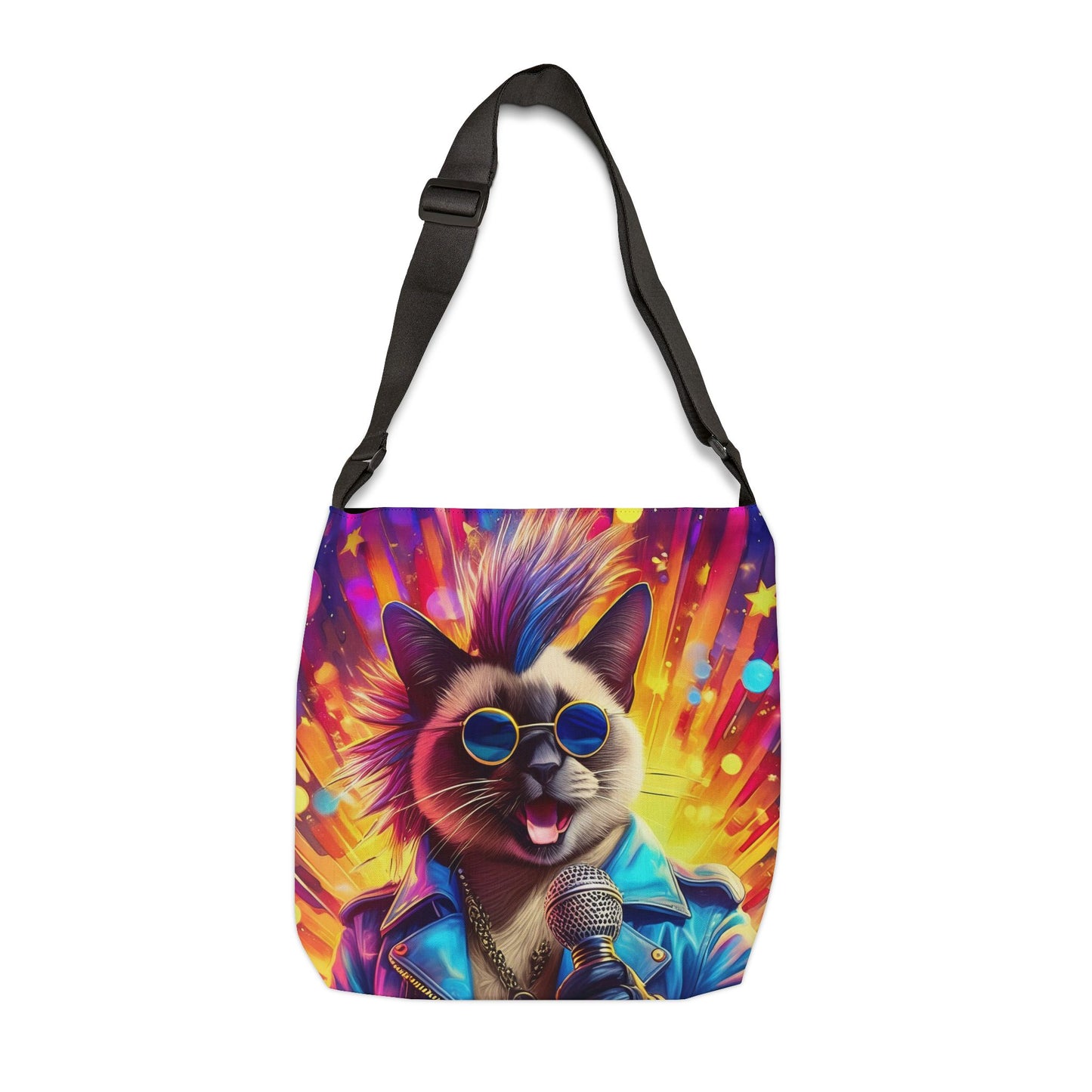Rockin' Kitty Adjustable Tote Bag