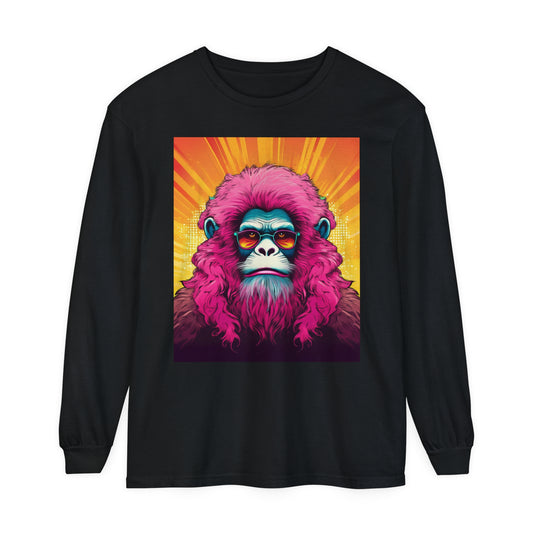 Pink Yeti Portrait Long Sleeve Tee