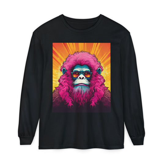 Pink Yeti Portrait Long Sleeve Tee