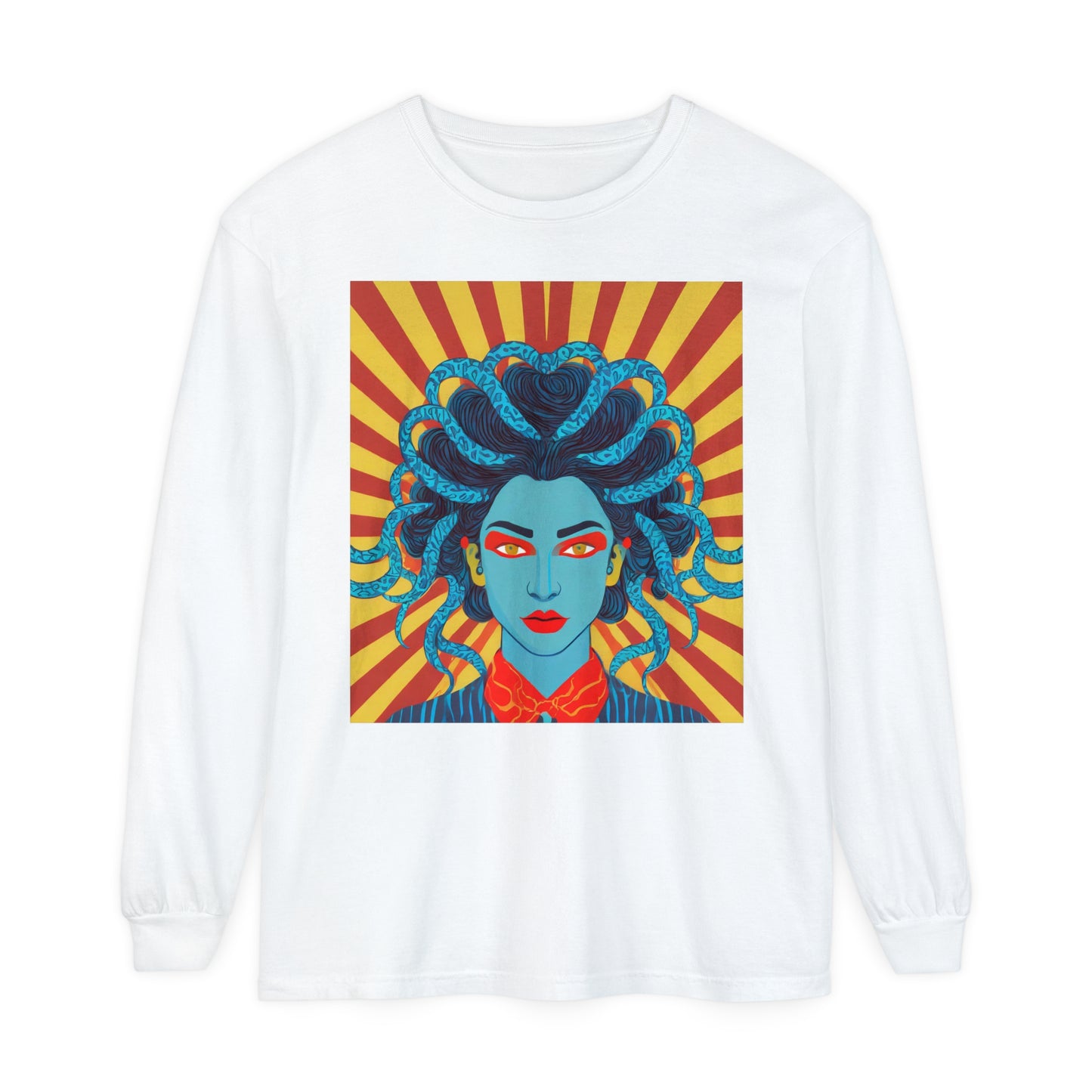 Blue Medusa Long Sleeve Tee