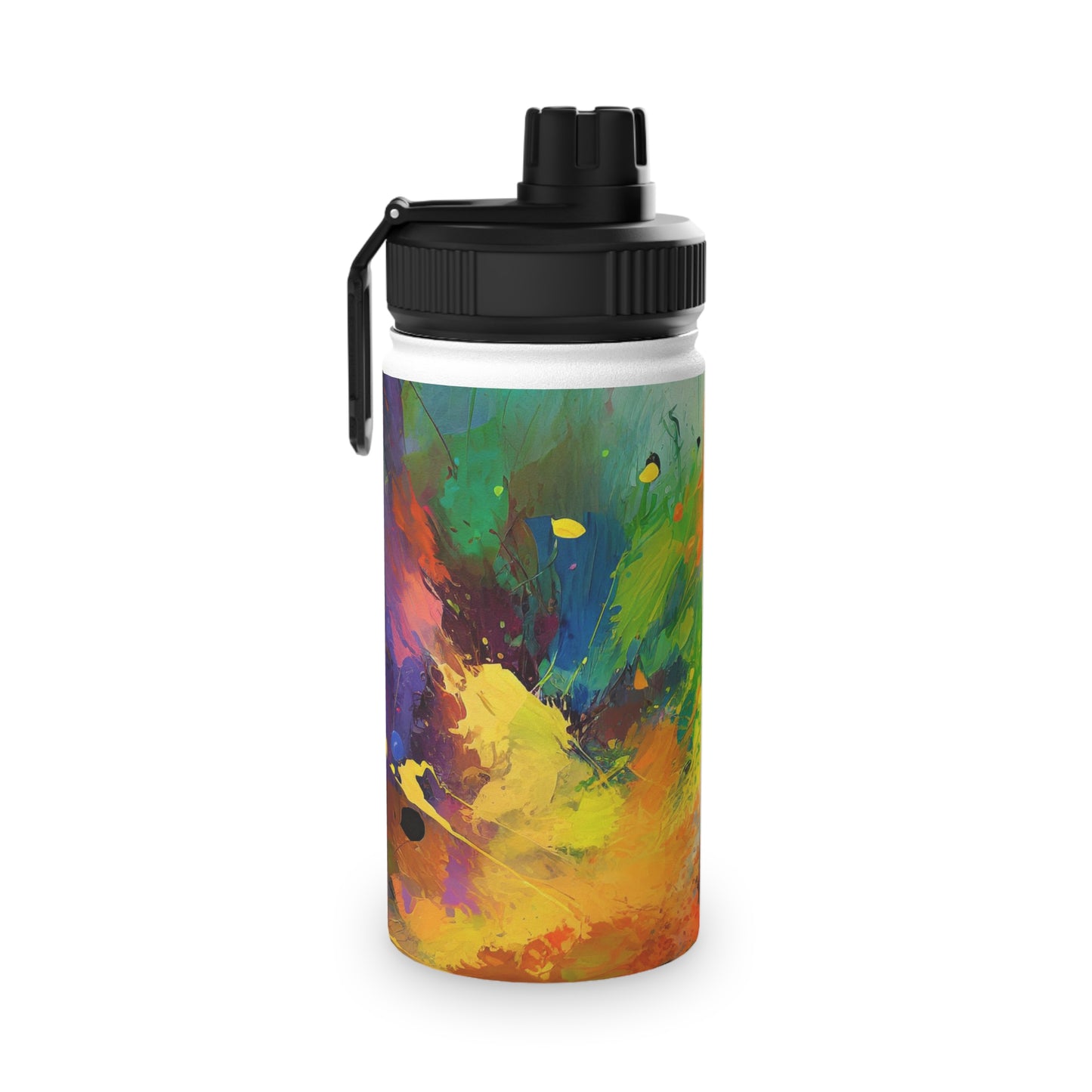 Color Splash Stainless Steel Water Bottle, Sports Lid