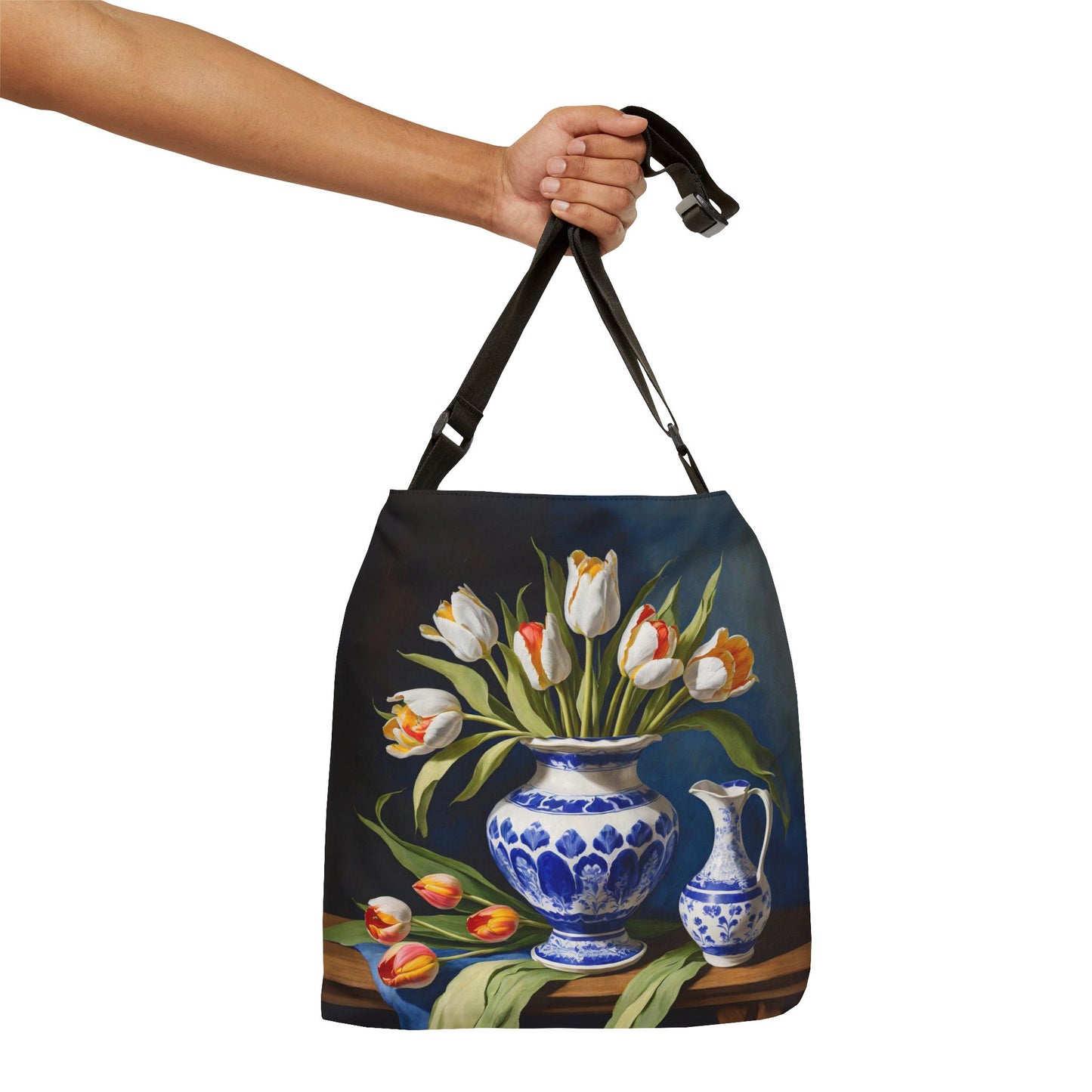 Tulips Adjustable Tote Bag