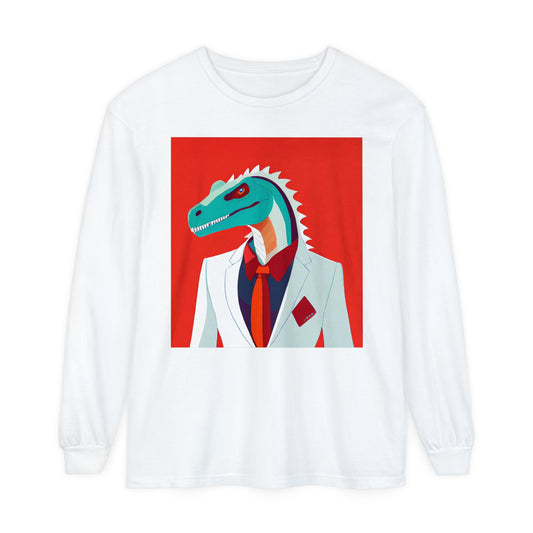 Dapper Dinosaur Long Sleeve Tee