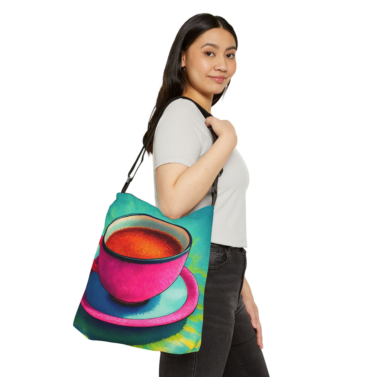 Teacup Adjustable Tote Bag
