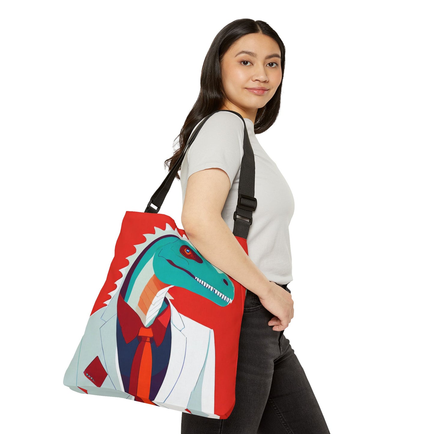 Dapper Dinosaur Adjustable Tote Bag