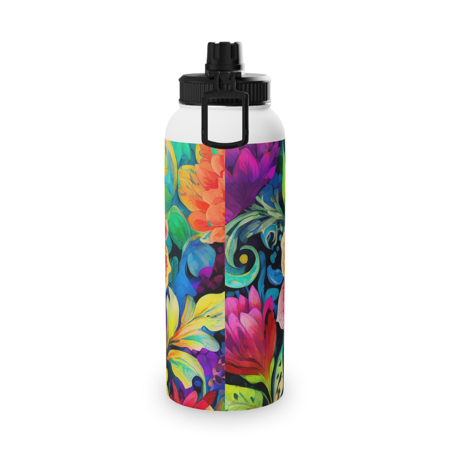 Fabulous Flower Stainless Steel Water Bottle, Sports Lid