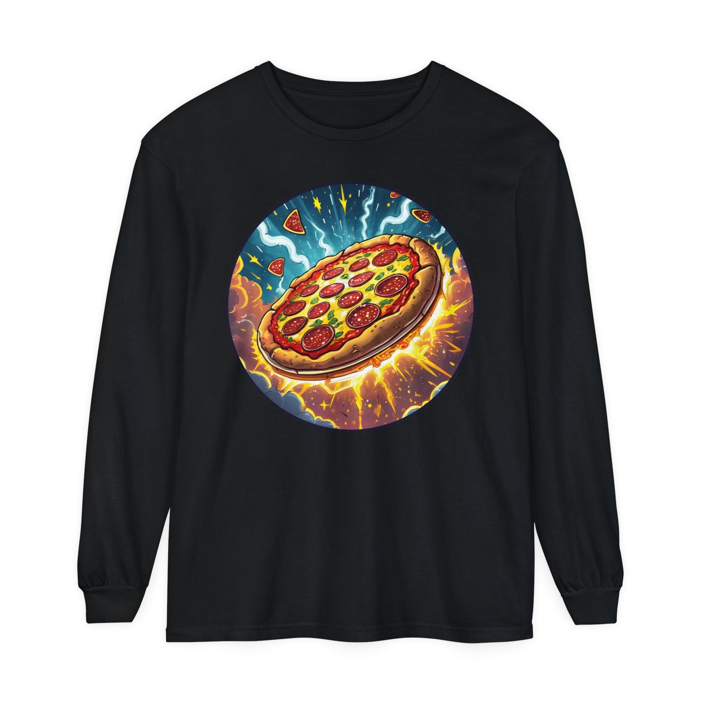 Junk Food Series: Heroic Pizza Long Sleeve Tee