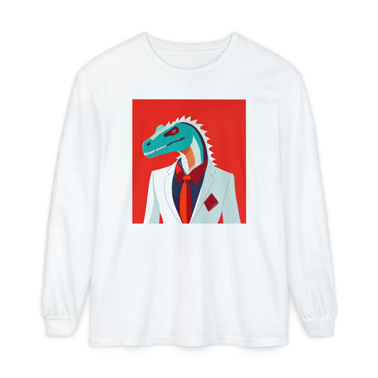 Dapper Dinosaur Long Sleeve Tee