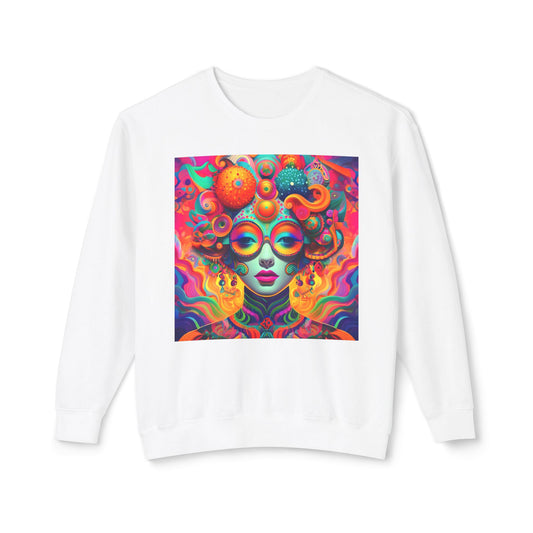 Psychedelic Bubble Girl 100% Cotton Sweatshirt