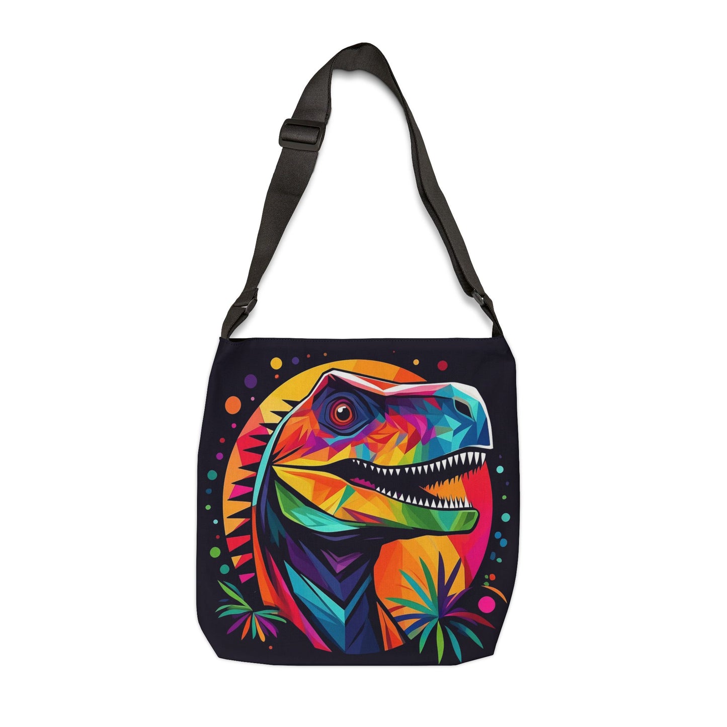 Tropical Dino Adjustable Tote Bag