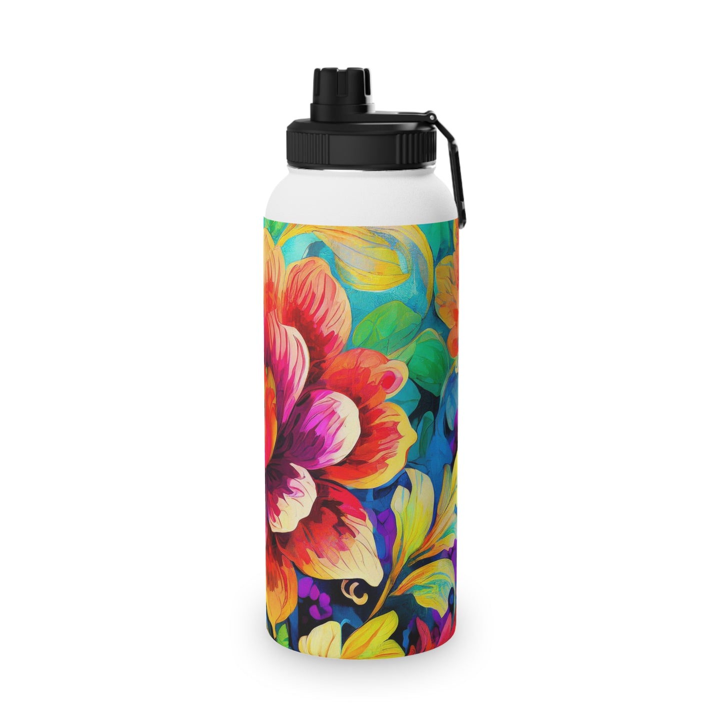 Fabulous Flower Stainless Steel Water Bottle, Sports Lid