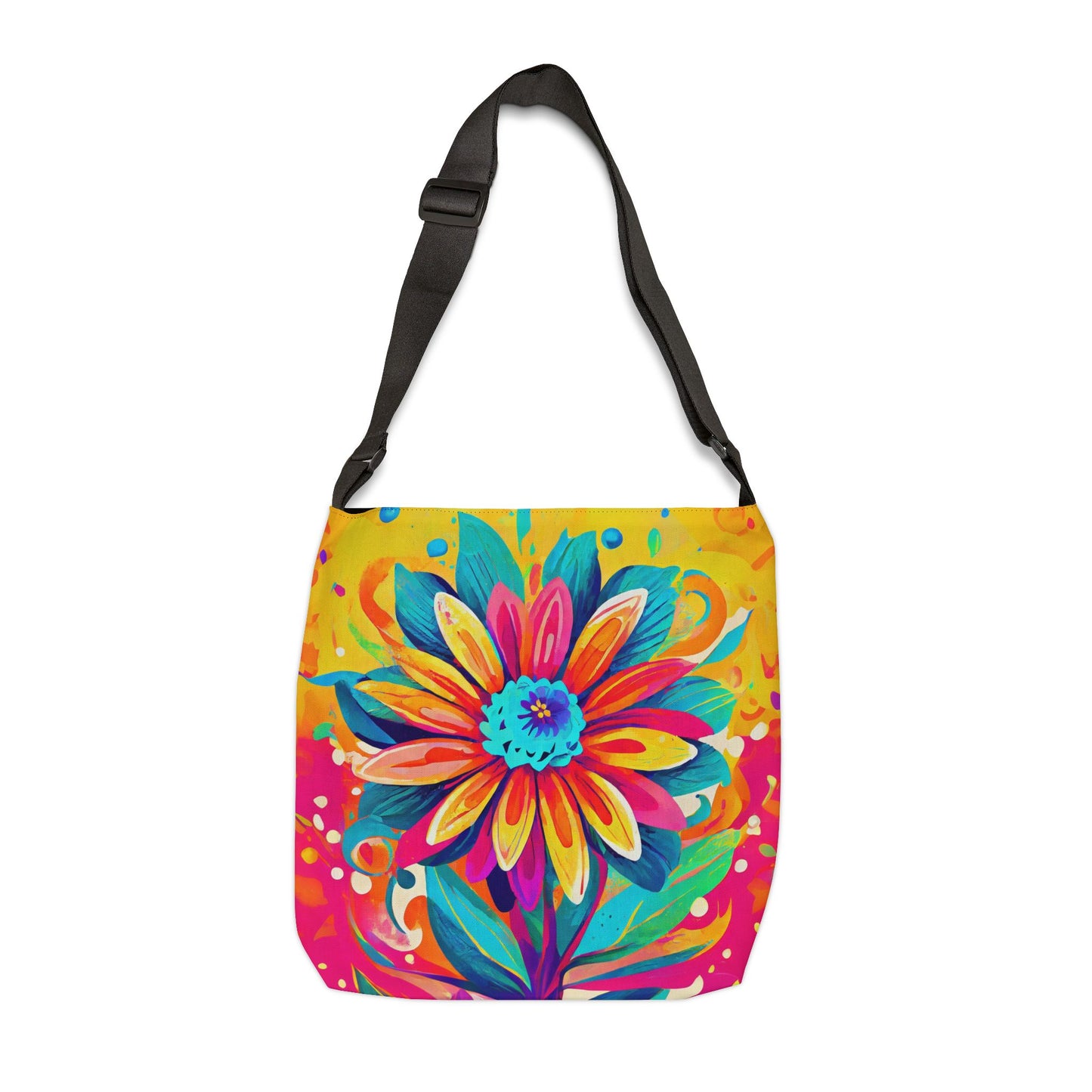 Joyful Flower Adjustable Tote Bag