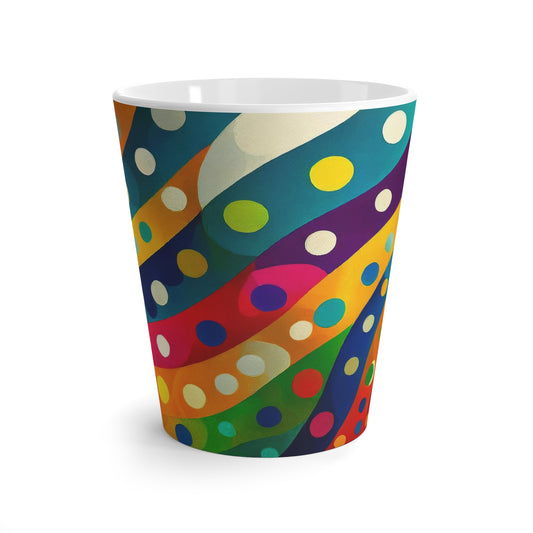 Dotted Stripes Latte Mug