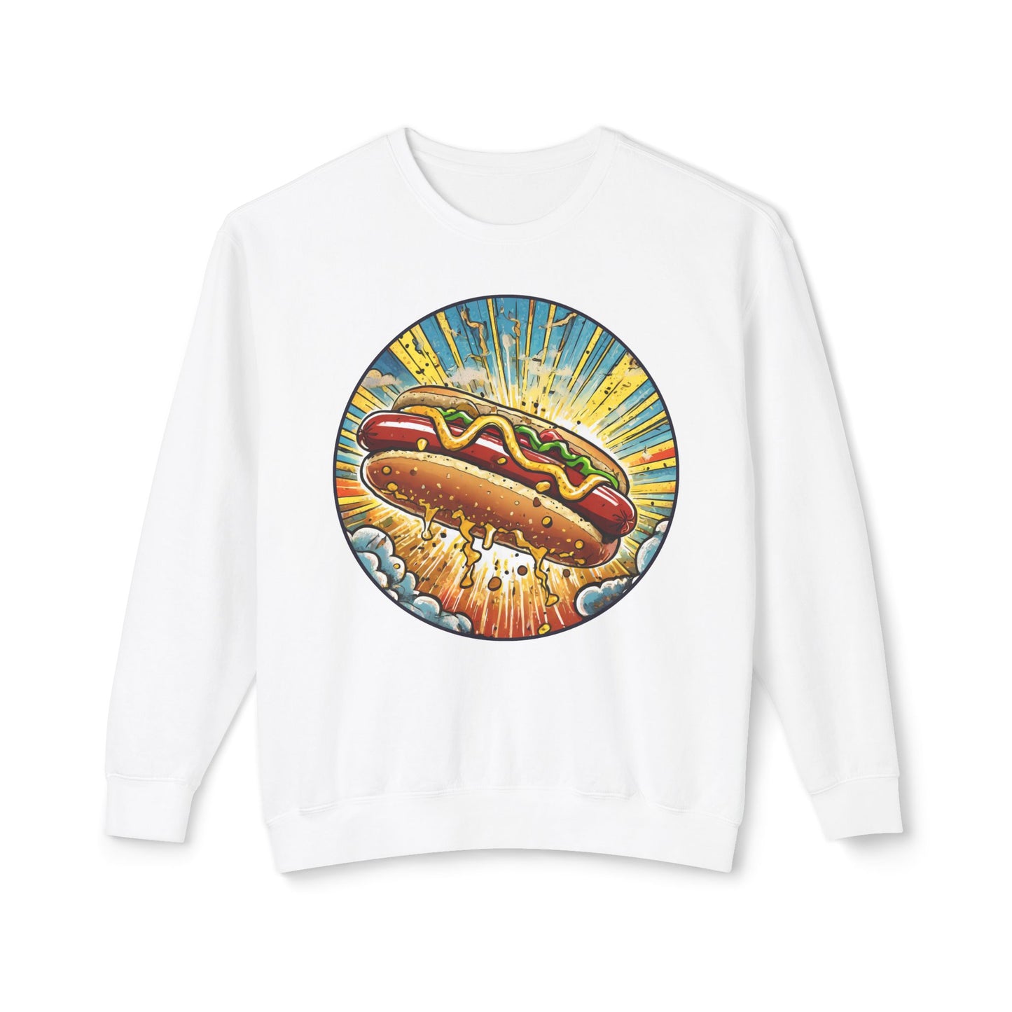 Junk Food Series: Heroic Hot Dog 100% Cotton Sweatshirt