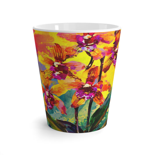 Orchids at Sunset Latte Mug