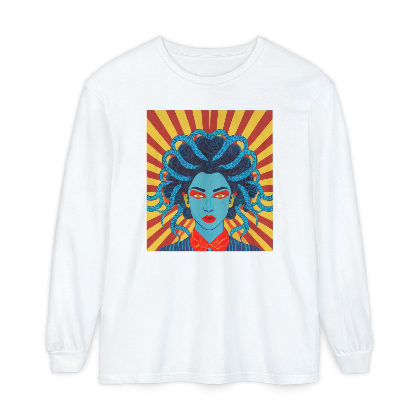 Blue Medusa Long Sleeve Tee