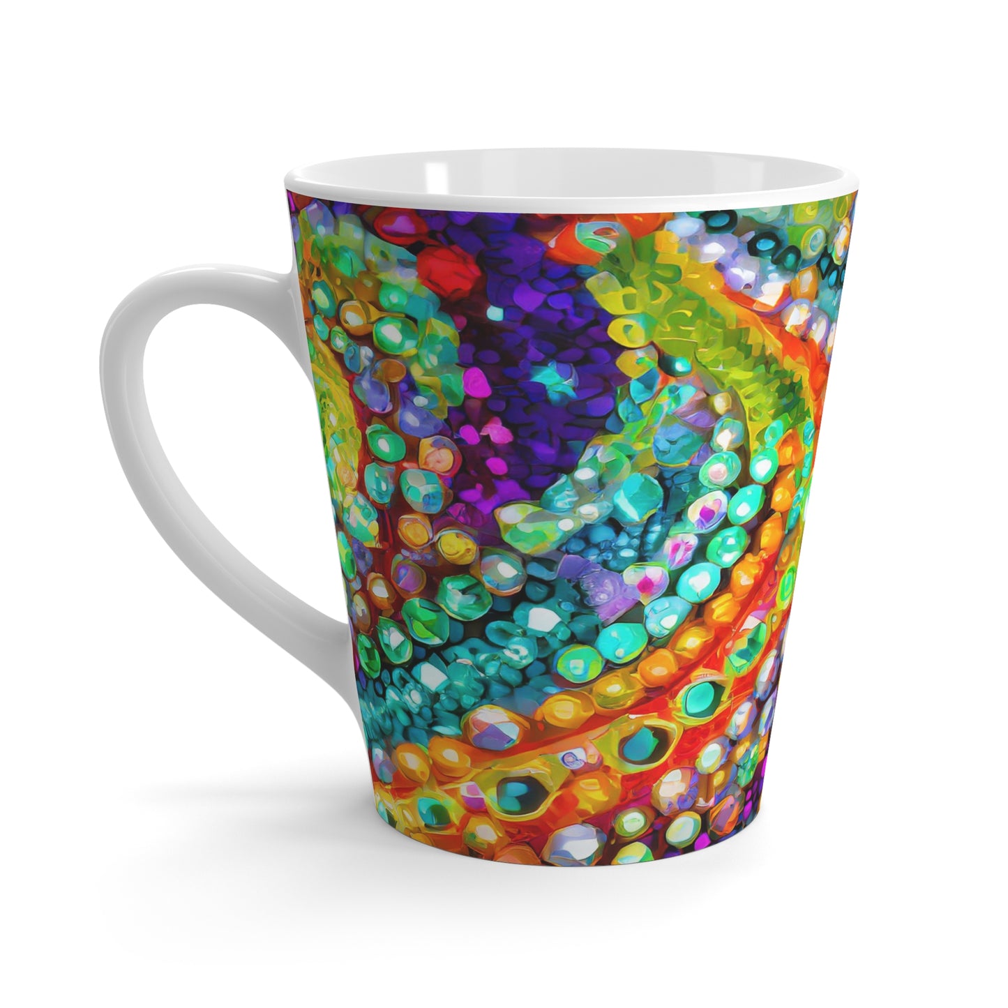 Colorful Beads Latte Mug