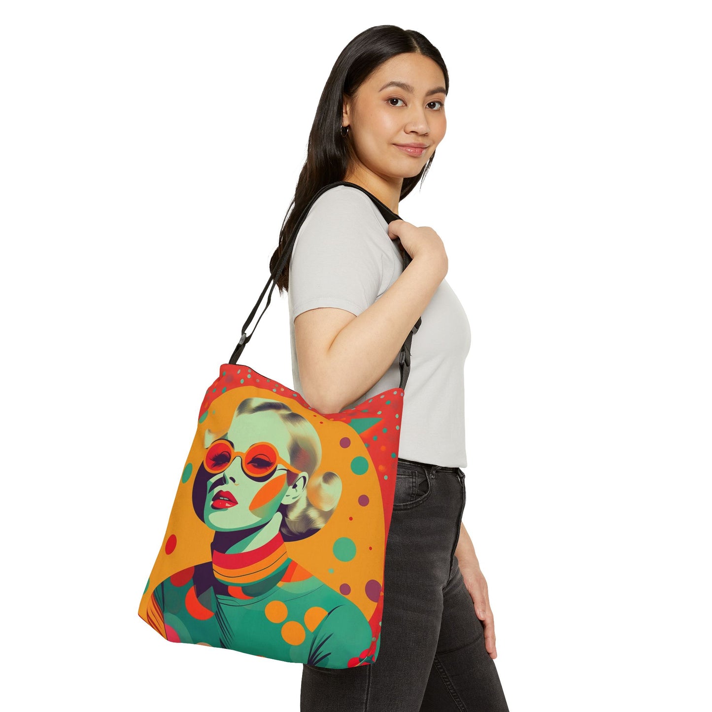 Thirties Glam Adjustable Tote Bag