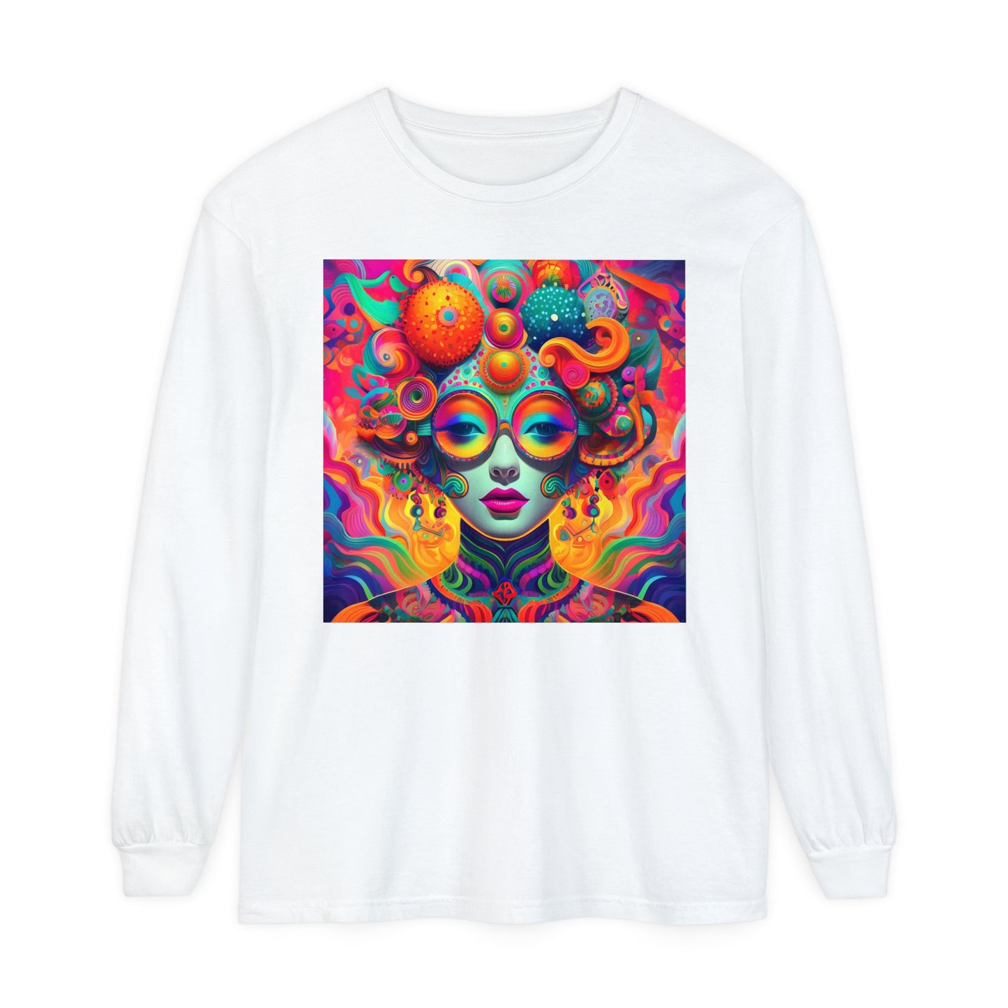 Psychedelic Bubble Girl Long Sleeve Tee