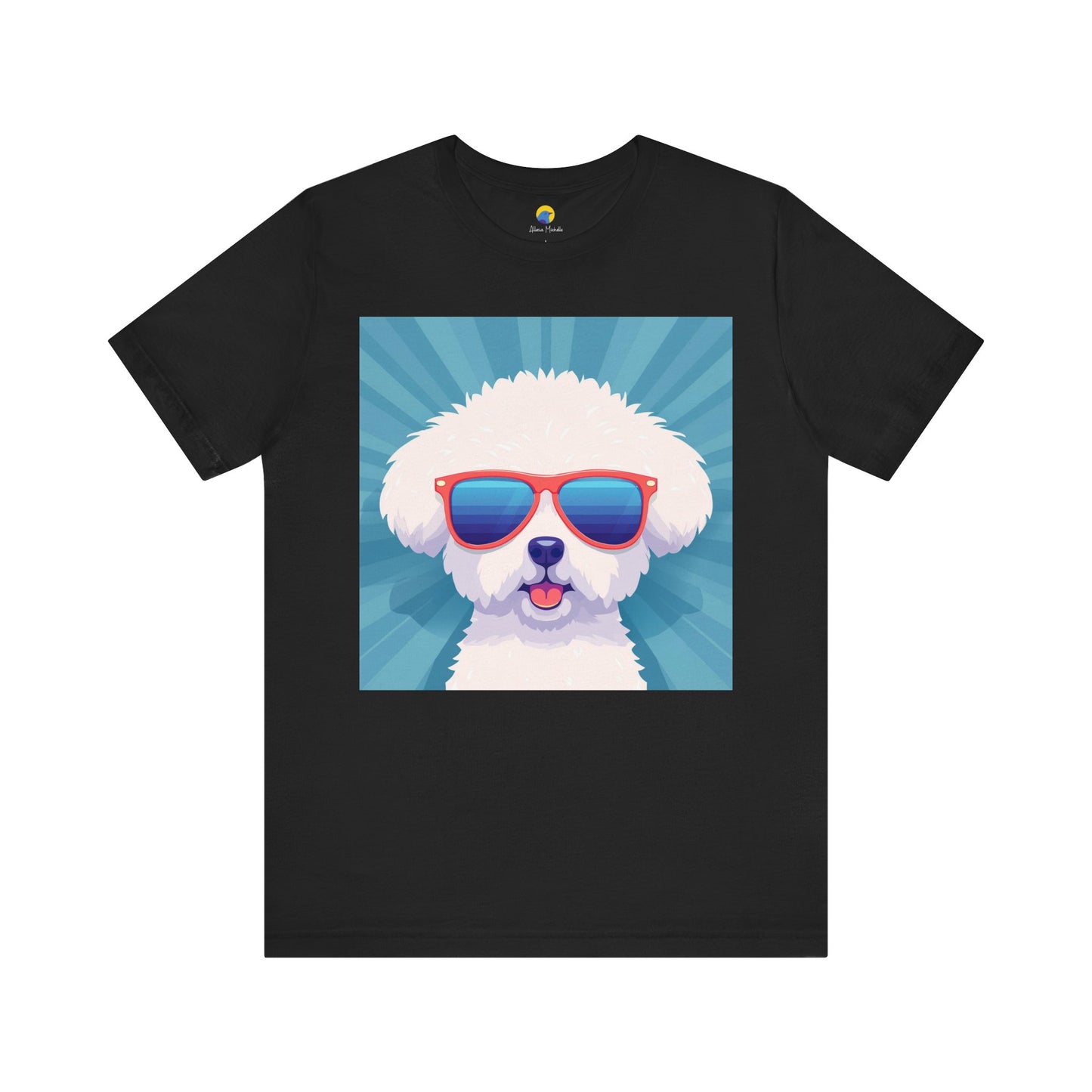 Fluffy Dog with Sunglasses Tee