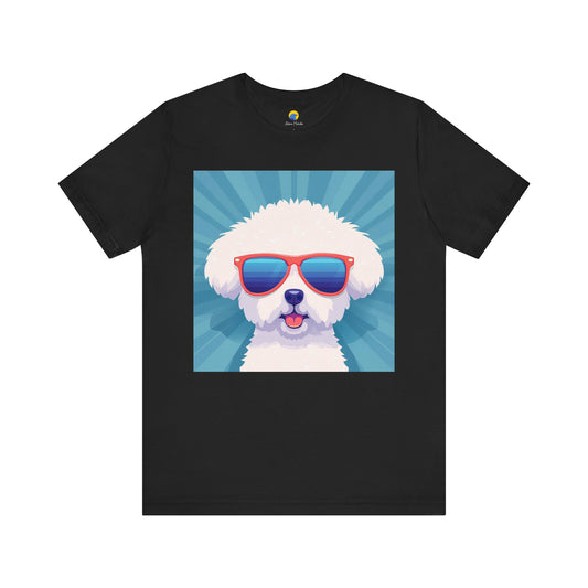 Fluffy Dog with Sunglasses Tee