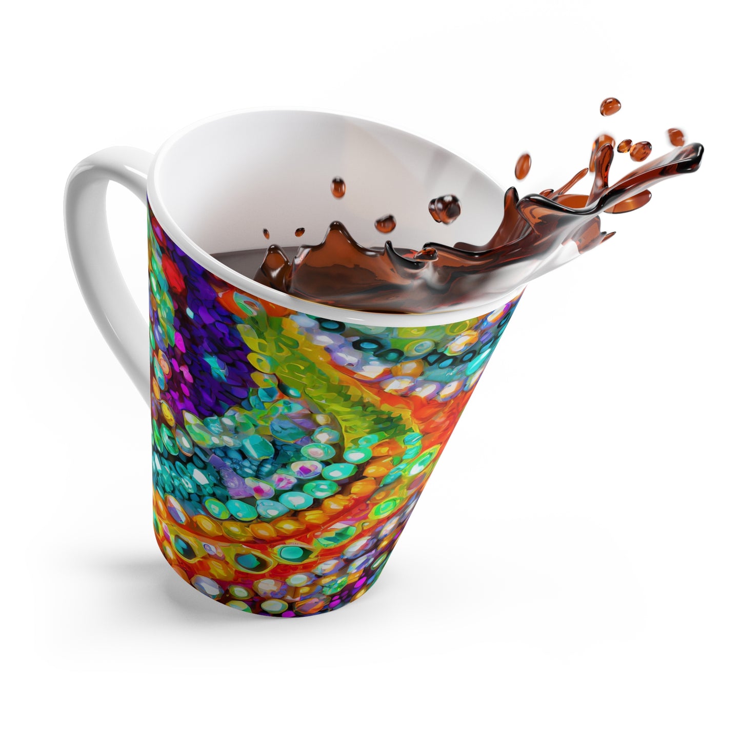 Colorful Beads Latte Mug