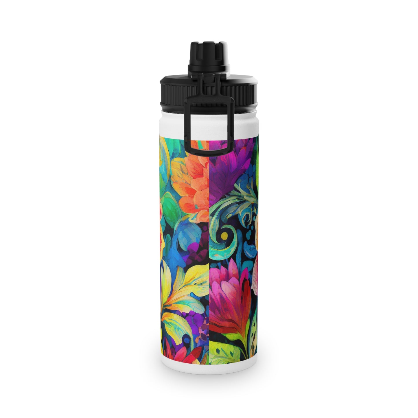 Fabulous Flower Stainless Steel Water Bottle, Sports Lid