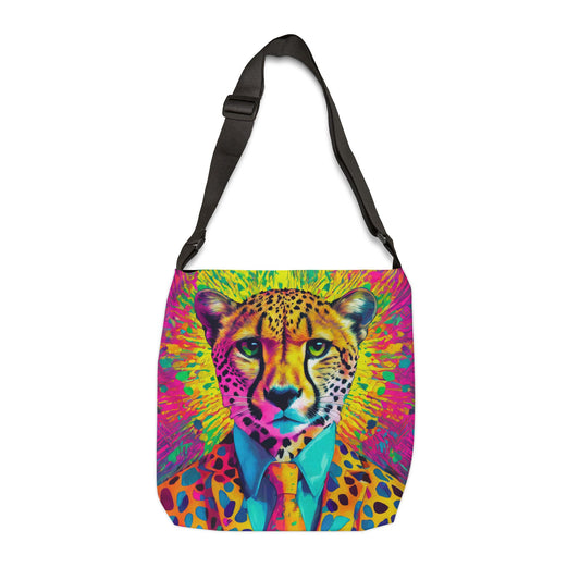 Dapper Cheetah Adjustable Tote Bag