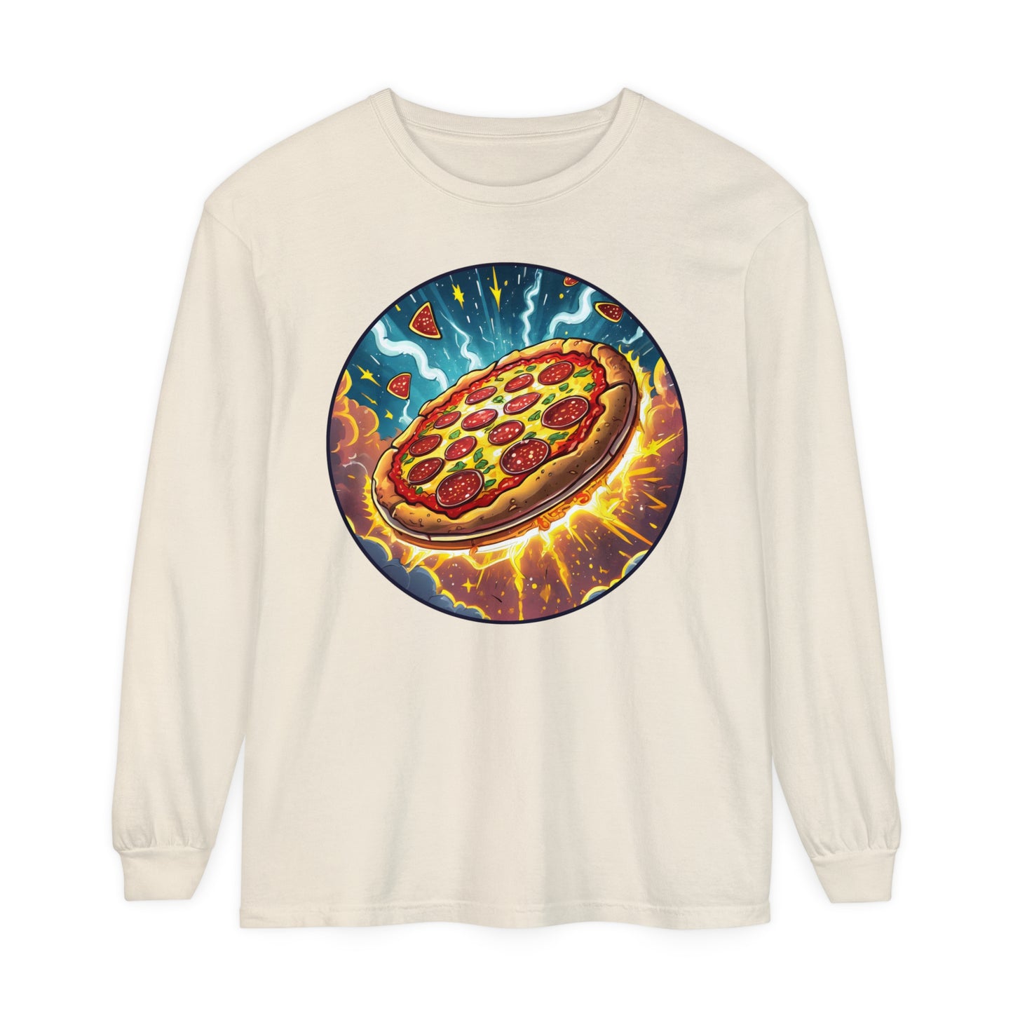 Junk Food Series: Heroic Pizza Long Sleeve Tee