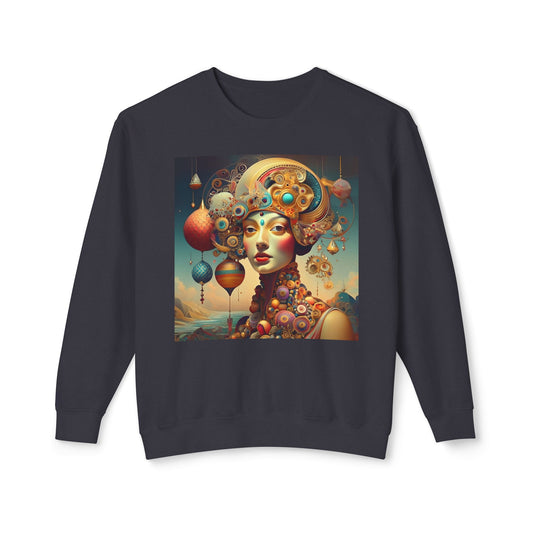 Surreal Steampunk Portrait 100% Cotton Sweatshirt