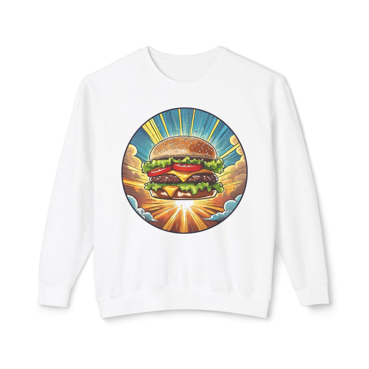 Junk Food Series: Heroic Hamburger 100% Cotton Sweatshirt